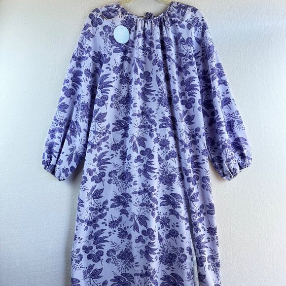 NWT Hill House Maxi Dress Womens Medium Floral Purple Boho Cottage The Simone - Picture 4 of 15